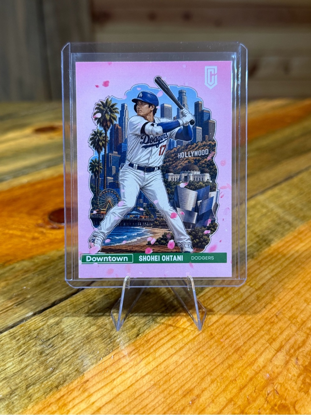 Shohei Ohtani Los Angeles Dodgers Custom Downtown Baseball Card